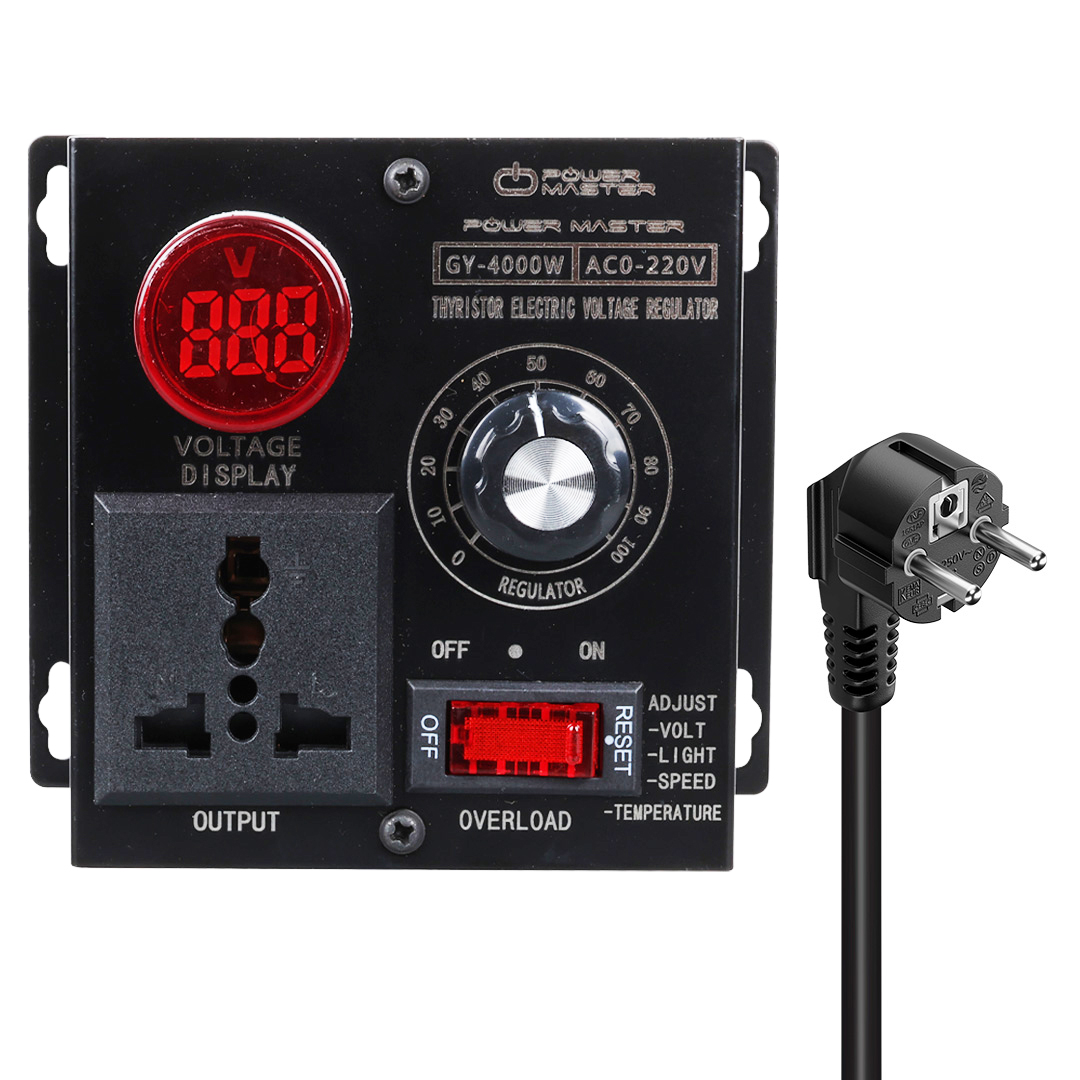 10-100V AC 4000 WATT 15A HIZ IŞIK KONTROLÜ MOTOR SÜRÜCÜ VOLTAJ REGÜLATÖR (4707) 10-100V AC 4000 WATT 15A HIZ IŞIK KONTROLÜ MOTOR SÜRÜCÜ VOLTAJ REGÜLATÖR (4707)