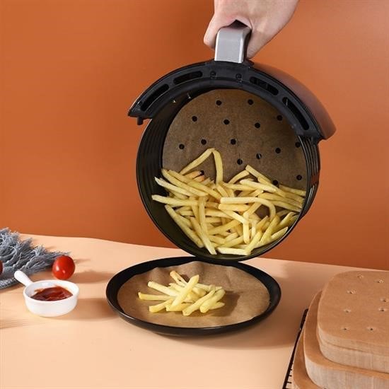 100 Adet Air Fryer Pişirme Kağıdı Tek Kullanımlık Hava Fritözü Yuvarlak Delikli Model 100 Adet Air Fryer Pişirme Kağıdı Tek Kullanımlık Hava Fritözü Yuvarlak Delikli Model