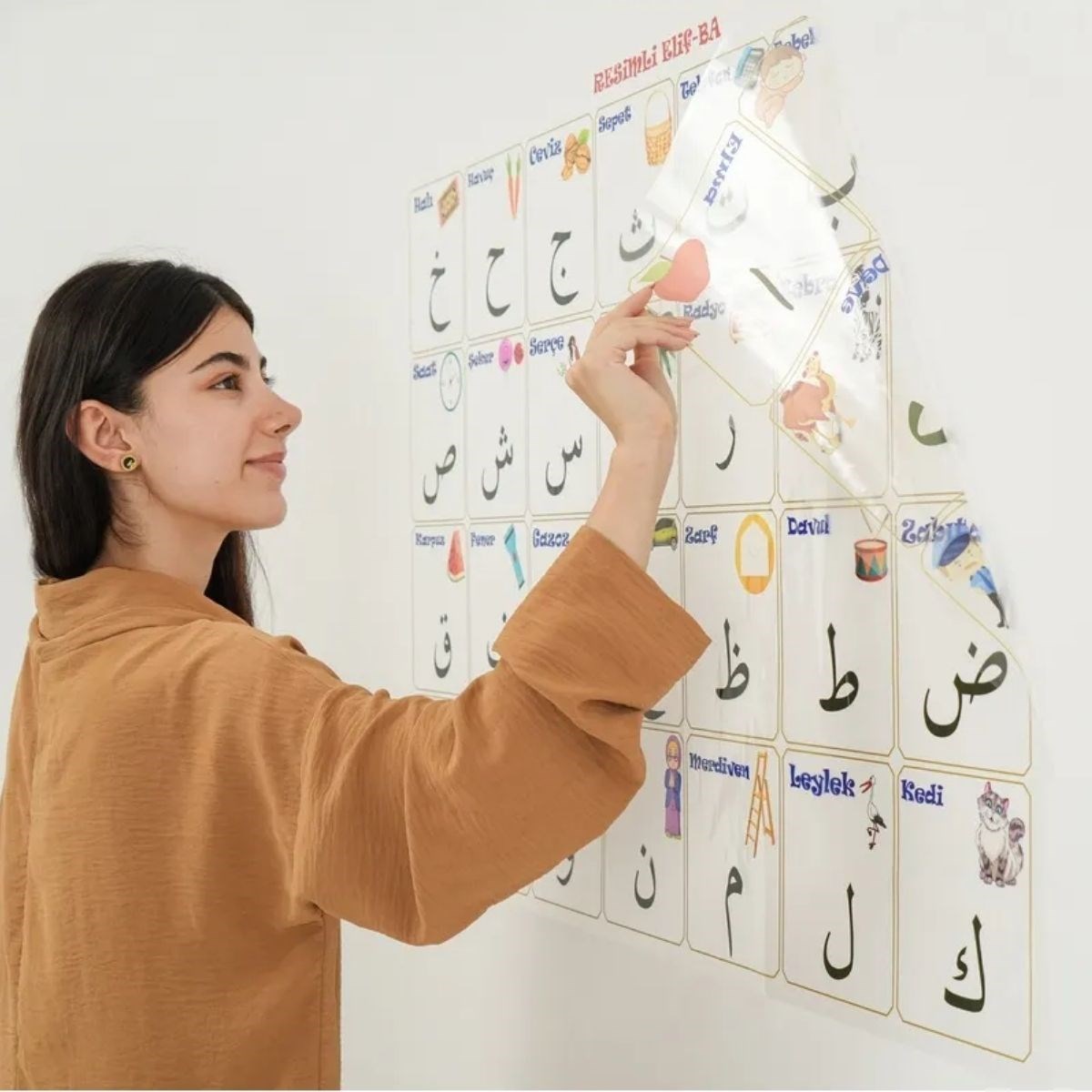 100x150 cm Statik Kağıt Elif-Ba Öğrenme Tahtası (4707) 100x150 cm Statik Kağıt Elif-Ba Öğrenme Tahtası (4707)