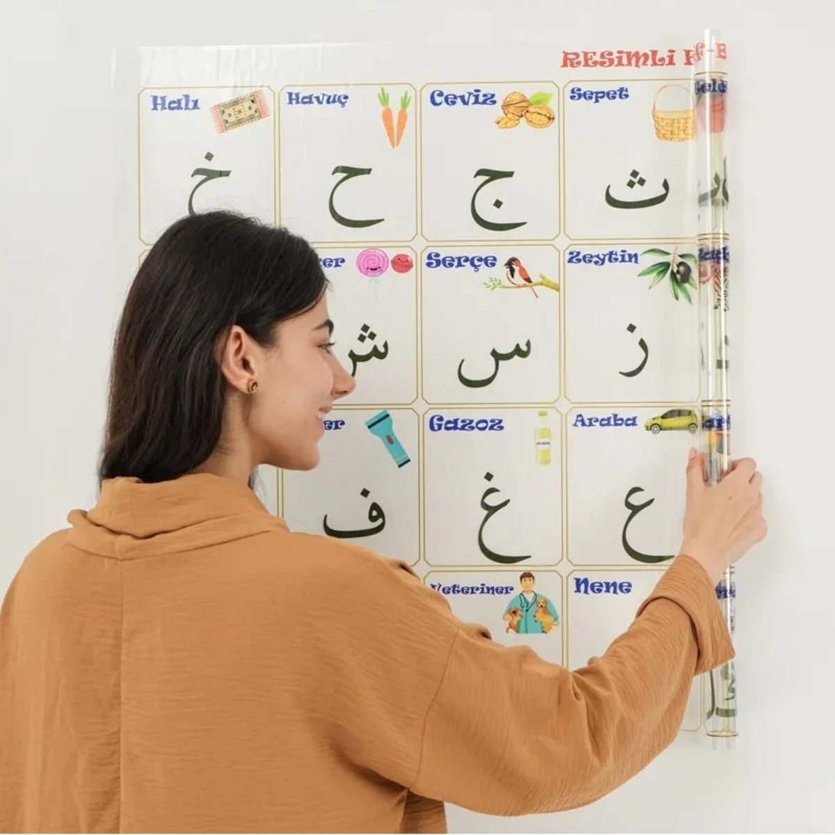 100x150 cm Statik Kağıt Elif-Ba Öğrenme Tahtası (4707) 100x150 cm Statik Kağıt Elif-Ba Öğrenme Tahtası (4707)
