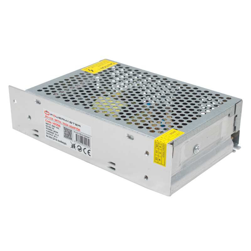 12 VOLT - 10 AMPER - 120 WATT METAL KASA ADAPTÖR (4707) 12 VOLT - 10 AMPER - 120 WATT METAL KASA ADAPTÖR (4707)
