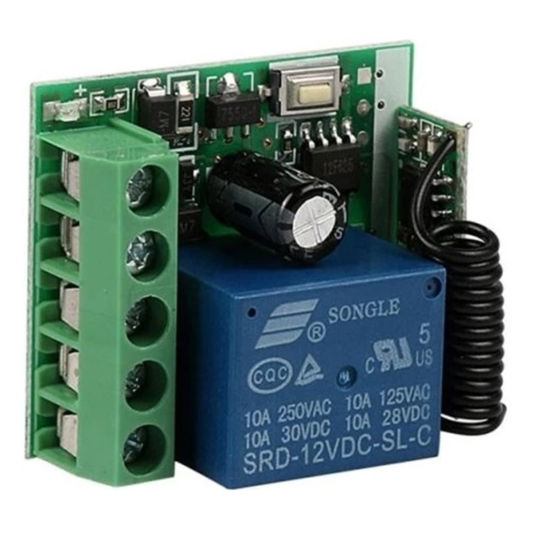 12 VOLT 433 MHZ TEK KANALLI ALICI VERİCİ GARAJ KUMANDASI DEVRESİ (4707) 12 VOLT 433 MHZ TEK KANALLI ALICI VERİCİ GARAJ KUMANDASI DEVRESİ (4707)