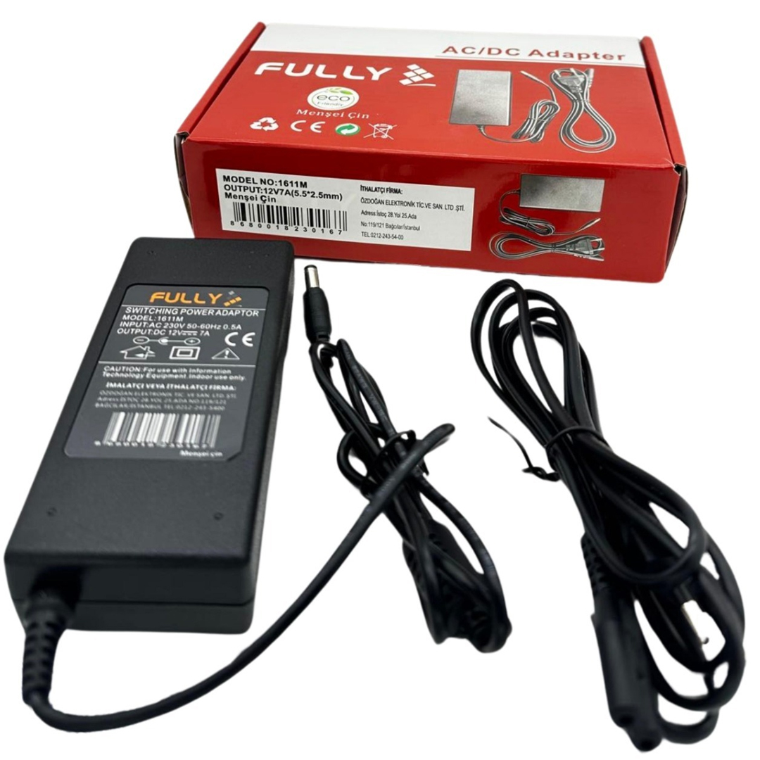 12 VOLT - 7 AMPER 5.5*2.5 UÇLU PLASTİK KASA MASAÜSTÜ ADAPTÖR (4707) 12 VOLT - 7 AMPER 5.5*2.5 UÇLU PLASTİK KASA MASAÜSTÜ ADAPTÖR (4707)