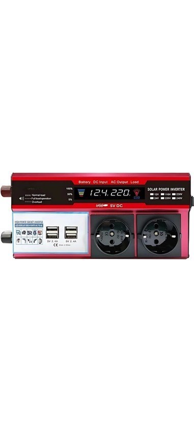 12v 2000w Modifiye Sinüs İnverter Araç Ve Güneş Enerjisi Uyumlu, Çift Usb, Çift Priz Ve Çakmaklık Epilons (4707) 12v 2000w Modifiye Sinüs İnverter Araç Ve Güneş Enerjisi Uyumlu, Çift Usb, Çift Priz Ve Çakmaklık Epilons (4707)