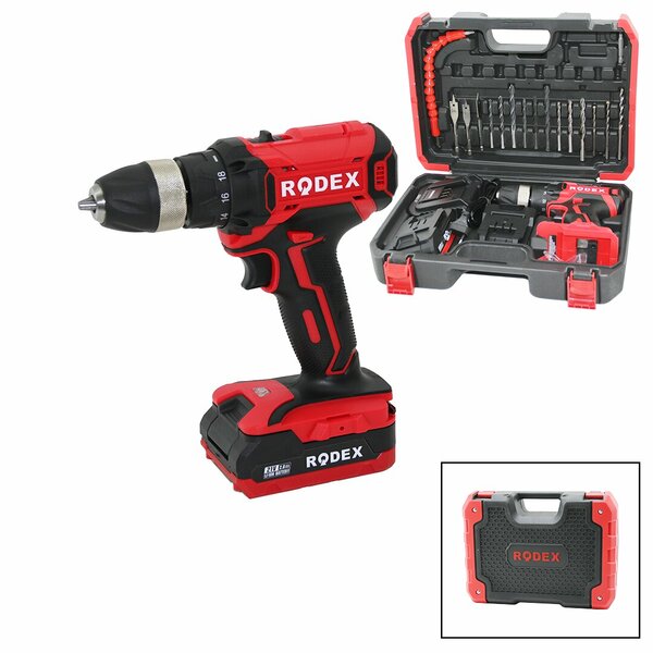 2 KADEME HIZ - VİTES ŞARJLI=ÇİFT BATARYA 17PCS UÇLU MATKAP 0-350 / 0-1350 RPM 21V/2.0A LI-ION RDX-3375A (4707) 2 KADEME HIZ - VİTES ŞARJLI=ÇİFT BATARYA 17PCS UÇLU MATKAP 0-350 / 0-1350 RPM 21V/2.0A LI-ION RDX-3375A (4707)