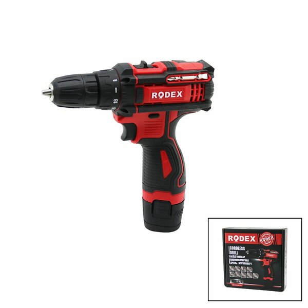 2 KADEME HIZ - VİTESLİ ŞARJLI MATKAP 0-350 / 0-1350 RPM 12V / 1.3A LI-ION RDX-3320 (4707) 2 KADEME HIZ - VİTESLİ ŞARJLI MATKAP 0-350 / 0-1350 RPM 12V / 1.3A LI-ION RDX-3320 (4707)