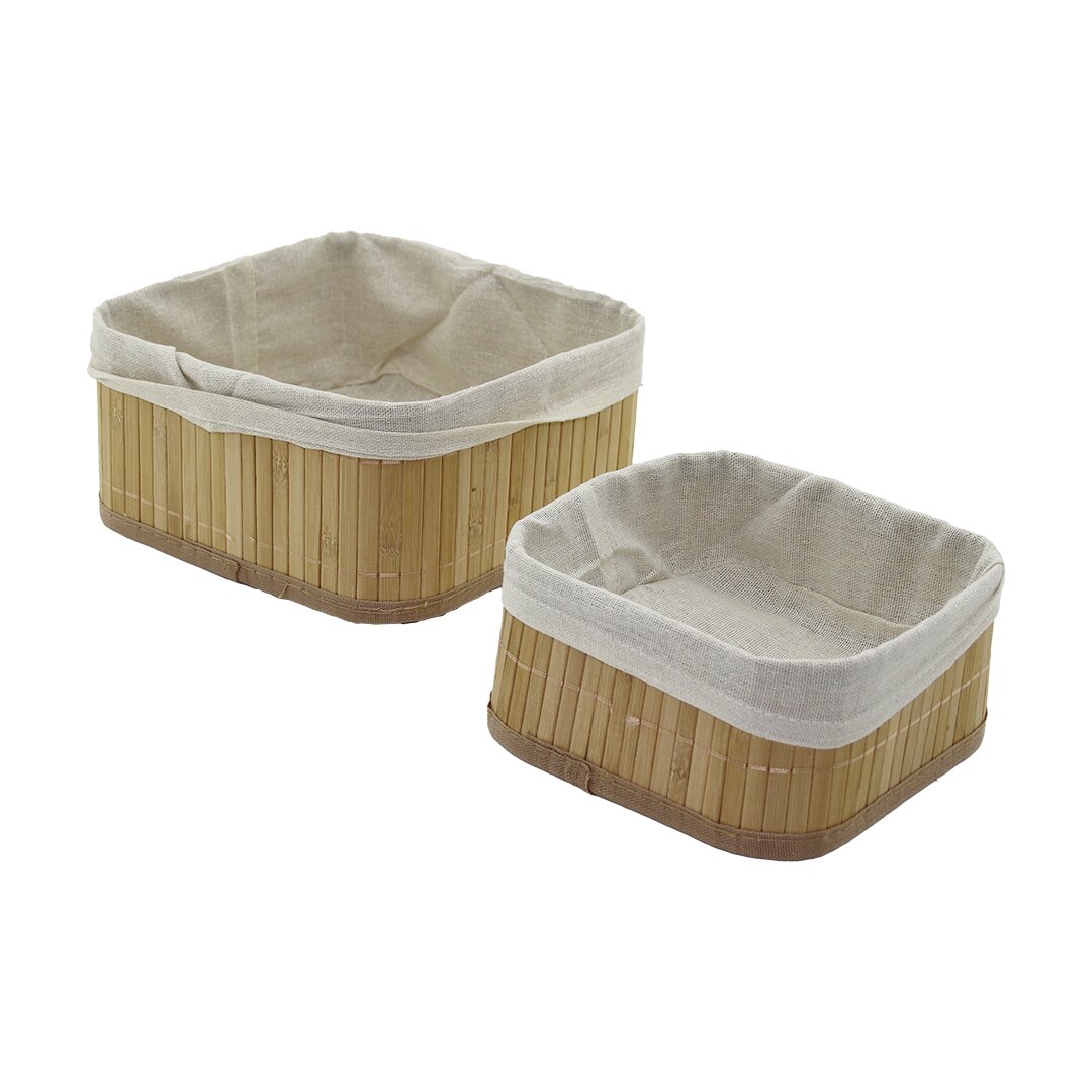 2Lİ KARE BAMBU KENAR ORGANİZER SEPET AHŞAP ALTLIK - BEZLİ 21X21X10CM - 17X17X8CM (4707) 2Lİ KARE BAMBU KENAR ORGANİZER SEPET AHŞAP ALTLIK - BEZLİ 21X21X10CM - 17X17X8CM (4707)