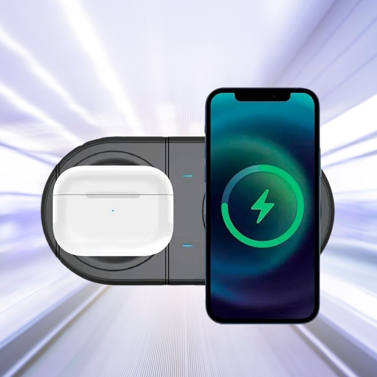2si 1arada Kablosuz Saat,Kulaklık ve Telefon Hızlı Şarj Etme Aparatı (4707) 2si 1arada Kablosuz Saat,Kulaklık ve Telefon Hızlı Şarj Etme Aparatı (4707)