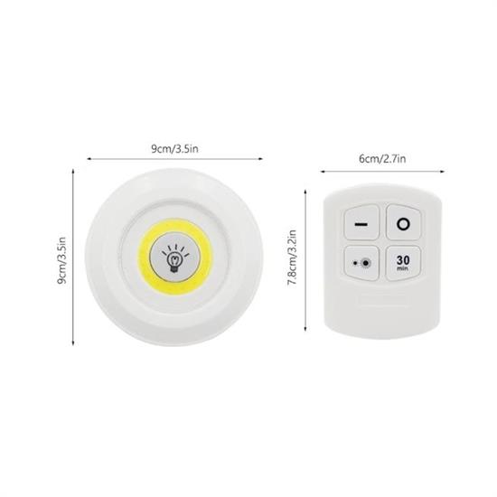 3'lü Uzaktan Kumandalı Pilli Yapışkanlı Kablosuz Led Spot Lambalar (4707) 3'lü Uzaktan Kumandalı Pilli Yapışkanlı Kablosuz Led Spot Lambalar (4707)