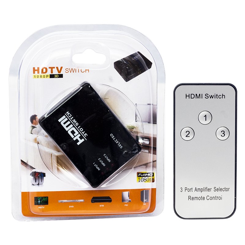 3 GİRİŞ 1 ÇIKIŞ HDMI SWITCHER TOPLAYICI KUMANDALI ADAPTÖRSÜZ (4707) 3 GİRİŞ 1 ÇIKIŞ HDMI SWITCHER TOPLAYICI KUMANDALI ADAPTÖRSÜZ (4707)