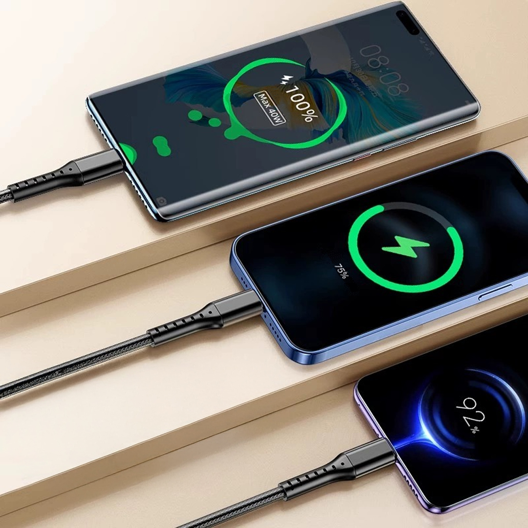 3IN1 SİYAH 1.2 METRE (MICRO USB - LIGHTNING - TYPE C) TELEFON ŞARJ KABLOSU (4707) 3IN1 SİYAH 1.2 METRE (MICRO USB - LIGHTNING - TYPE C) TELEFON ŞARJ KABLOSU (4707)