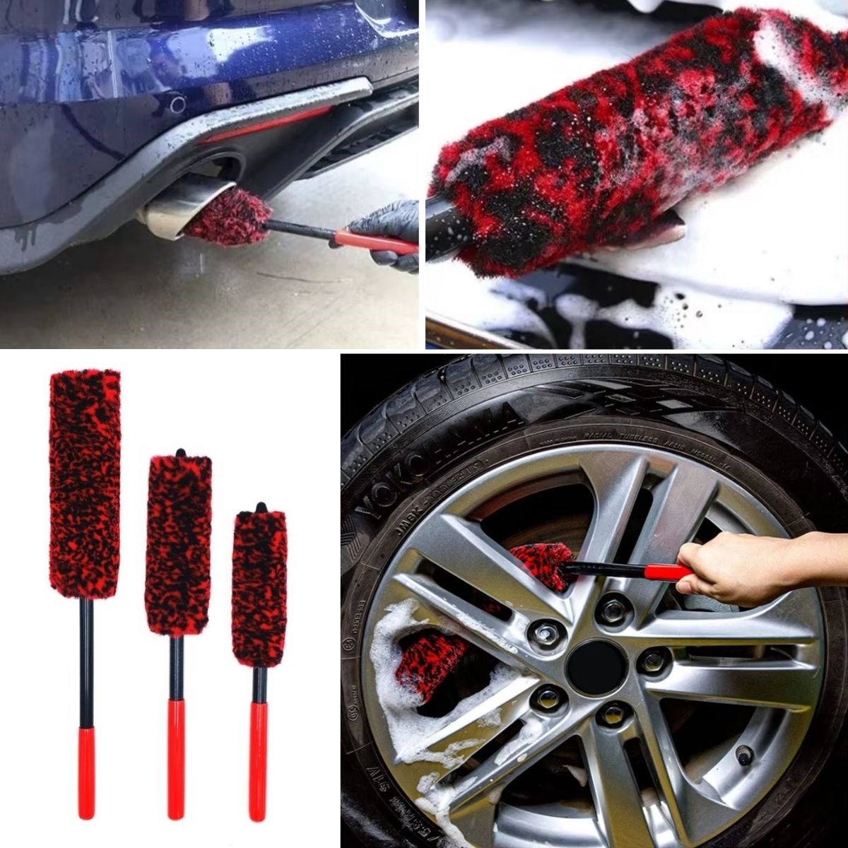 3lü Bükülebilen Peluş Detaylı Temizlik İçin Oto Jant, Egzos Temizleme Fırçası (4707) 3lü Bükülebilen Peluş Detaylı Temizlik İçin Oto Jant, Egzos Temizleme Fırçası (4707)