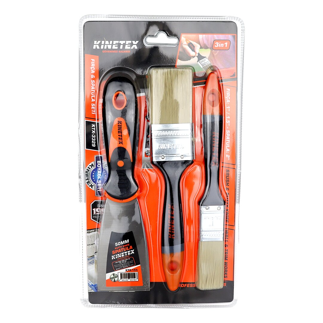 3PCS BOYACI - NALBUR SET 50MM SPATULA - 2X KESTİRME FIRÇA (4707) 3PCS BOYACI - NALBUR SET 50MM SPATULA - 2X KESTİRME FIRÇA (4707)