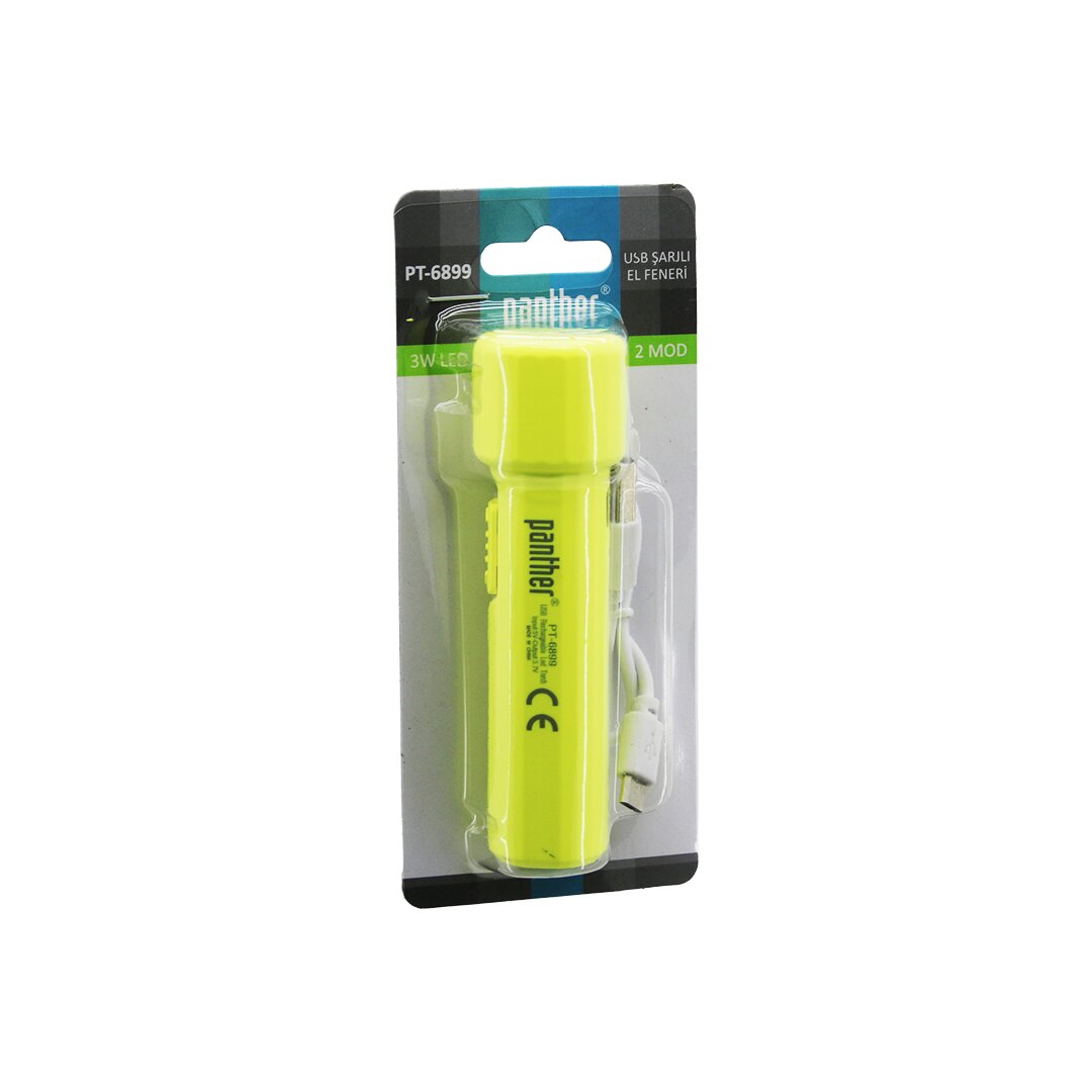 3W USB ŞARJLI MİNİ EL FENERİ 2 MOD IŞIK - MAX: 500 LUMEN - 500 mAh PİL PT-6899 (4707) 3W USB ŞARJLI MİNİ EL FENERİ 2 MOD IŞIK - MAX: 500 LUMEN - 500 mAh PİL PT-6899 (4707)