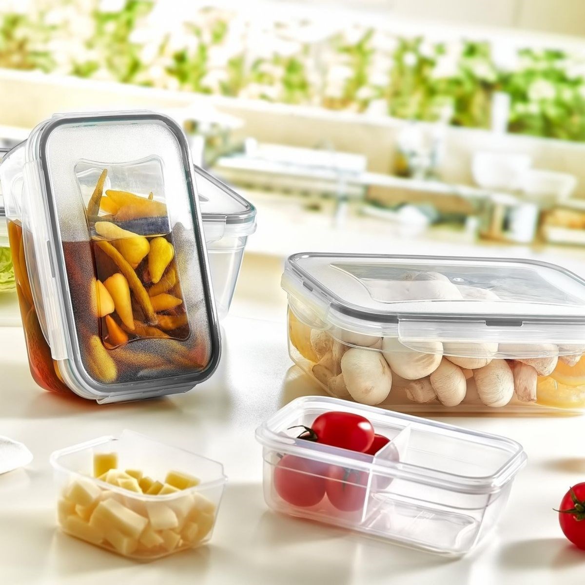 4'lü İç İçe Sızdırmaz Contalı Kilitli Kapaklı Plastik Erzak Saklama Kapları LC315 (4707) 4'lü İç İçe Sızdırmaz Contalı Kilitli Kapaklı Plastik Erzak Saklama Kapları LC315 (4707)