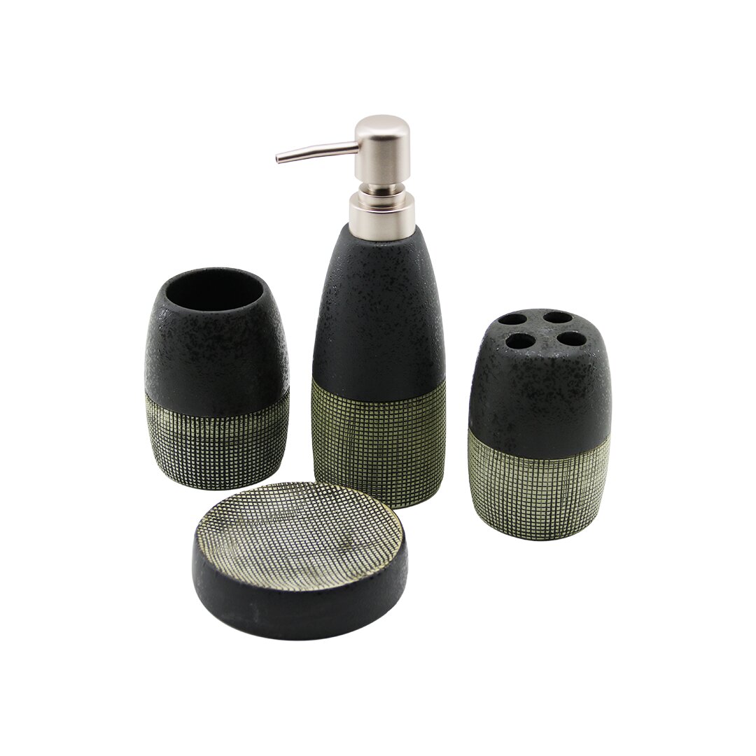 4 PCS ANTRASİT GRİ - KREMSERAMİK BANYO TEMİZLİK SETİ SIVI - KATI SABUNLUK - DİŞ FIRÇALIK - MACUNLUK (4707) 4 PCS ANTRASİT GRİ - KREMSERAMİK BANYO TEMİZLİK SETİ SIVI - KATI SABUNLUK - DİŞ FIRÇALIK - MACUNLUK (4707)