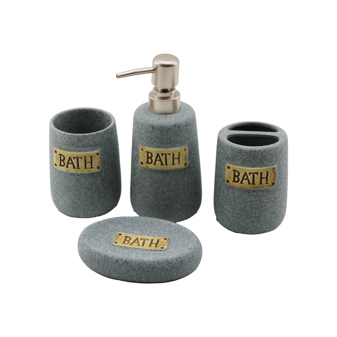 4 PCS GRİ SERAMİK BANYO TEMİZLİK SETİ SIVI - KATI SABUNLUK - DİŞ FIRÇALIK - MACUNLUK (4707) 4 PCS GRİ SERAMİK BANYO TEMİZLİK SETİ SIVI - KATI SABUNLUK - DİŞ FIRÇALIK - MACUNLUK (4707)