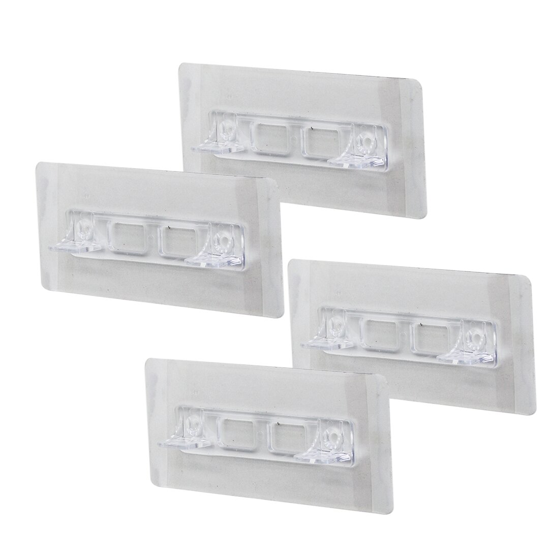 4PCS RAF AYAK APARATI ŞEFFAF PVC YAPIŞKANLI + VİDALANABİLİR 2X10CM (4707) 4PCS RAF AYAK APARATI ŞEFFAF PVC YAPIŞKANLI + VİDALANABİLİR 2X10CM (4707)