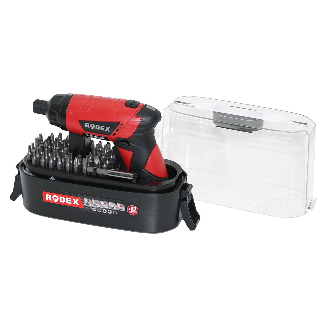 53PCS BİTS UÇ ŞARJLI VİDALAMA - TORNAVİDA RPM 210 1/4" 6.35MM 3.6V DC-1.5A Lİ-ION PİL ŞEFFAF PLS.ÇANTA RDX-308 (4707) 53PCS BİTS UÇ ŞARJLI VİDALAMA - TORNAVİDA RPM 210 1/4" 6.35MM 3.6V DC-1.5A Lİ-ION PİL ŞEFFAF PLS.ÇANTA RDX-308 (4707)