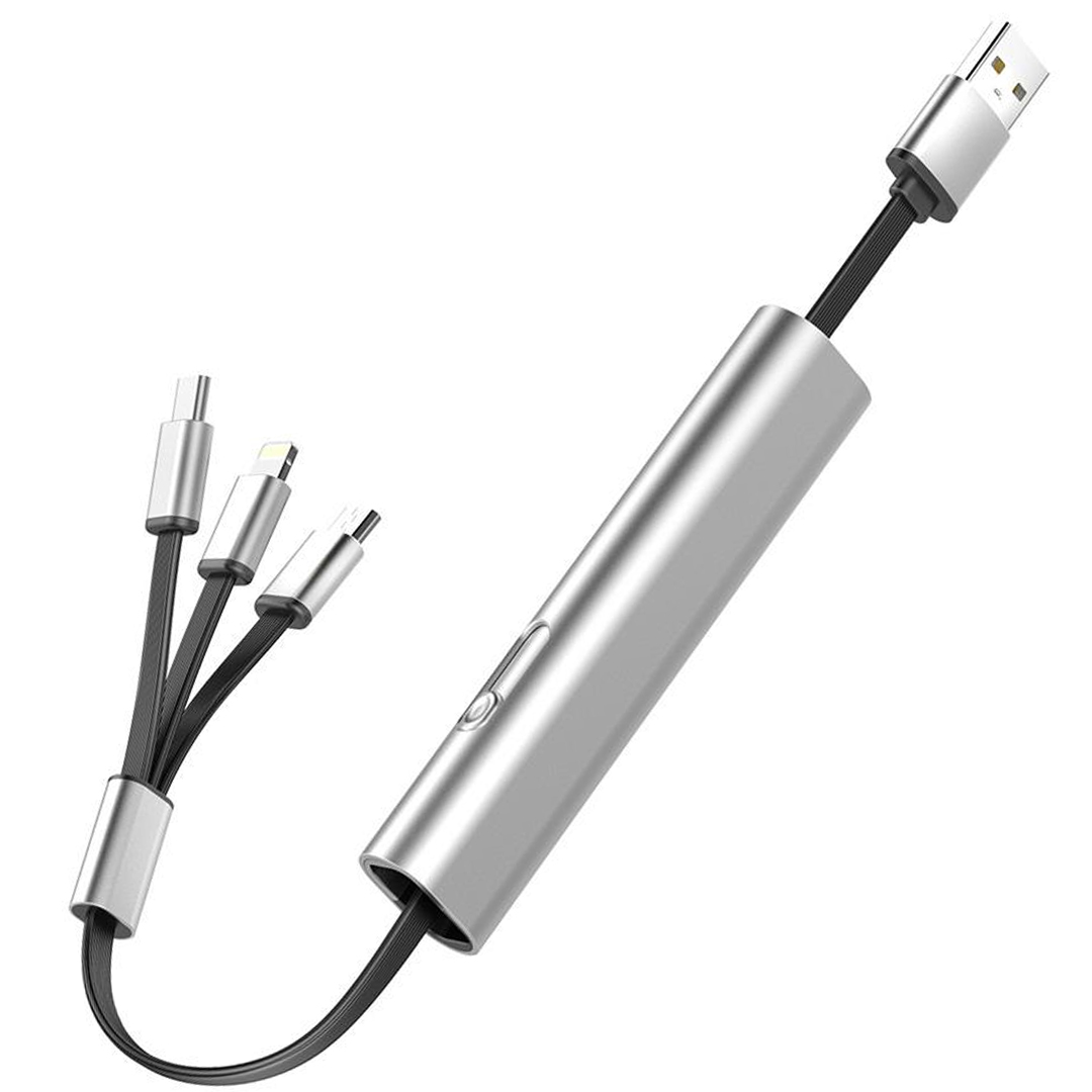 5V - 2.4A 3İN1 (MİCRO USB - LİGHTNİNG - TYPE C) TELEFON ŞARJ KABLOSU (4707) 5V - 2.4A 3İN1 (MİCRO USB - LİGHTNİNG - TYPE C) TELEFON ŞARJ KABLOSU (4707)