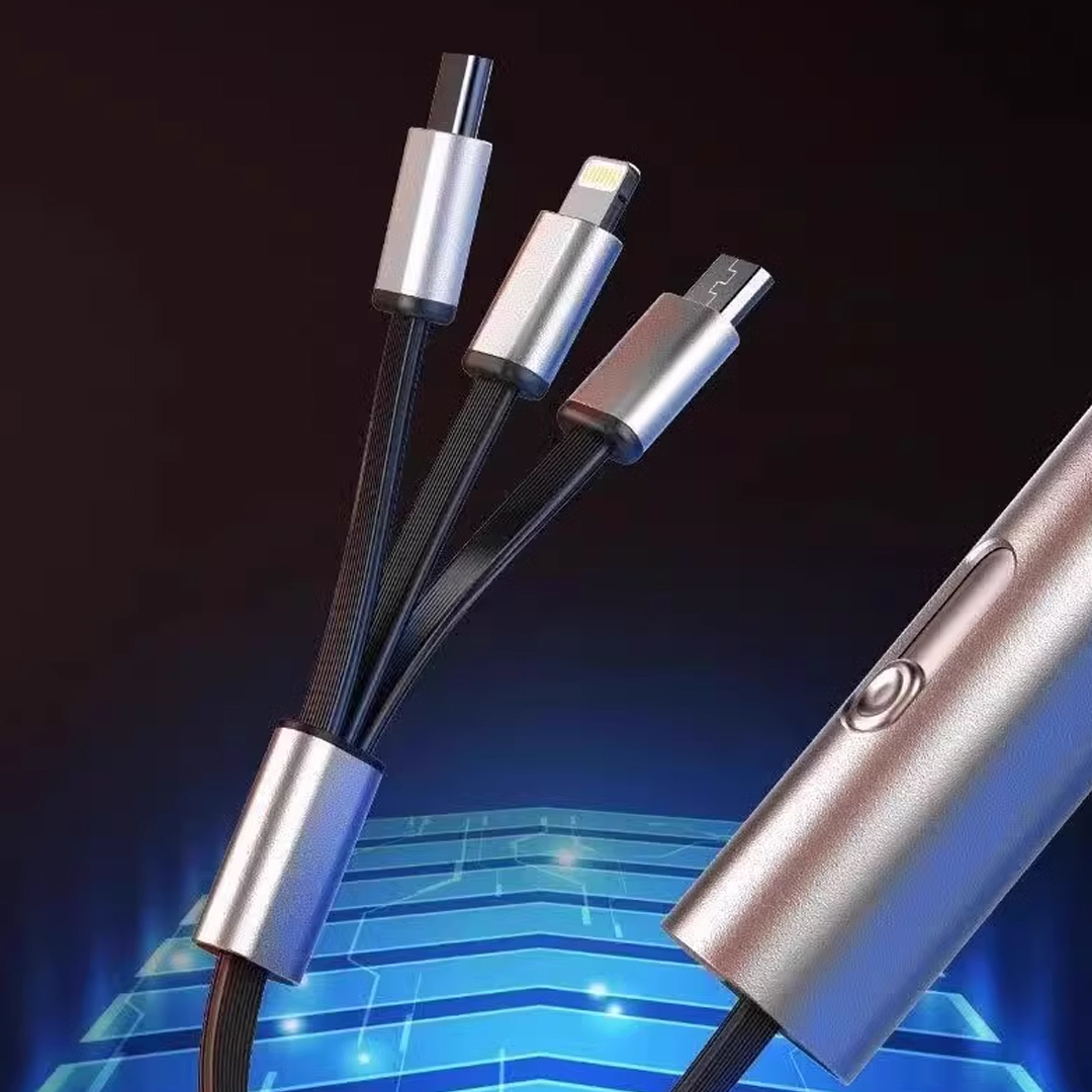 5V - 2.4A 3İN1 (MİCRO USB - LİGHTNİNG - TYPE C) TELEFON ŞARJ KABLOSU (4707) 5V - 2.4A 3İN1 (MİCRO USB - LİGHTNİNG - TYPE C) TELEFON ŞARJ KABLOSU (4707)