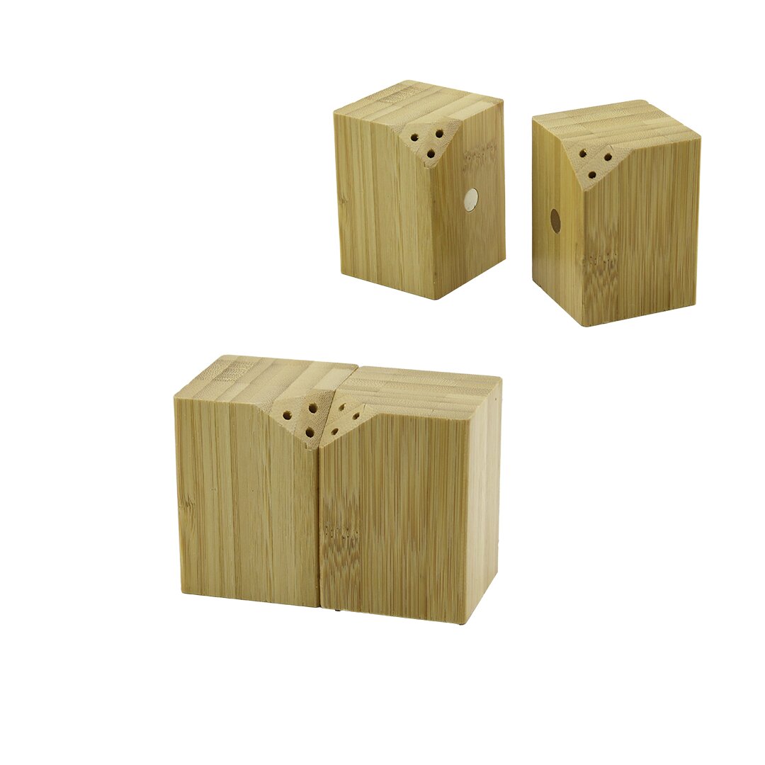 5X5CM--Y:7CM 2PCS MIKNATISLI İKİZ AHŞAP BAMBU BAHARATLIK - TUZLUK (4707) 5X5CM--Y:7CM 2PCS MIKNATISLI İKİZ AHŞAP BAMBU BAHARATLIK - TUZLUK (4707)