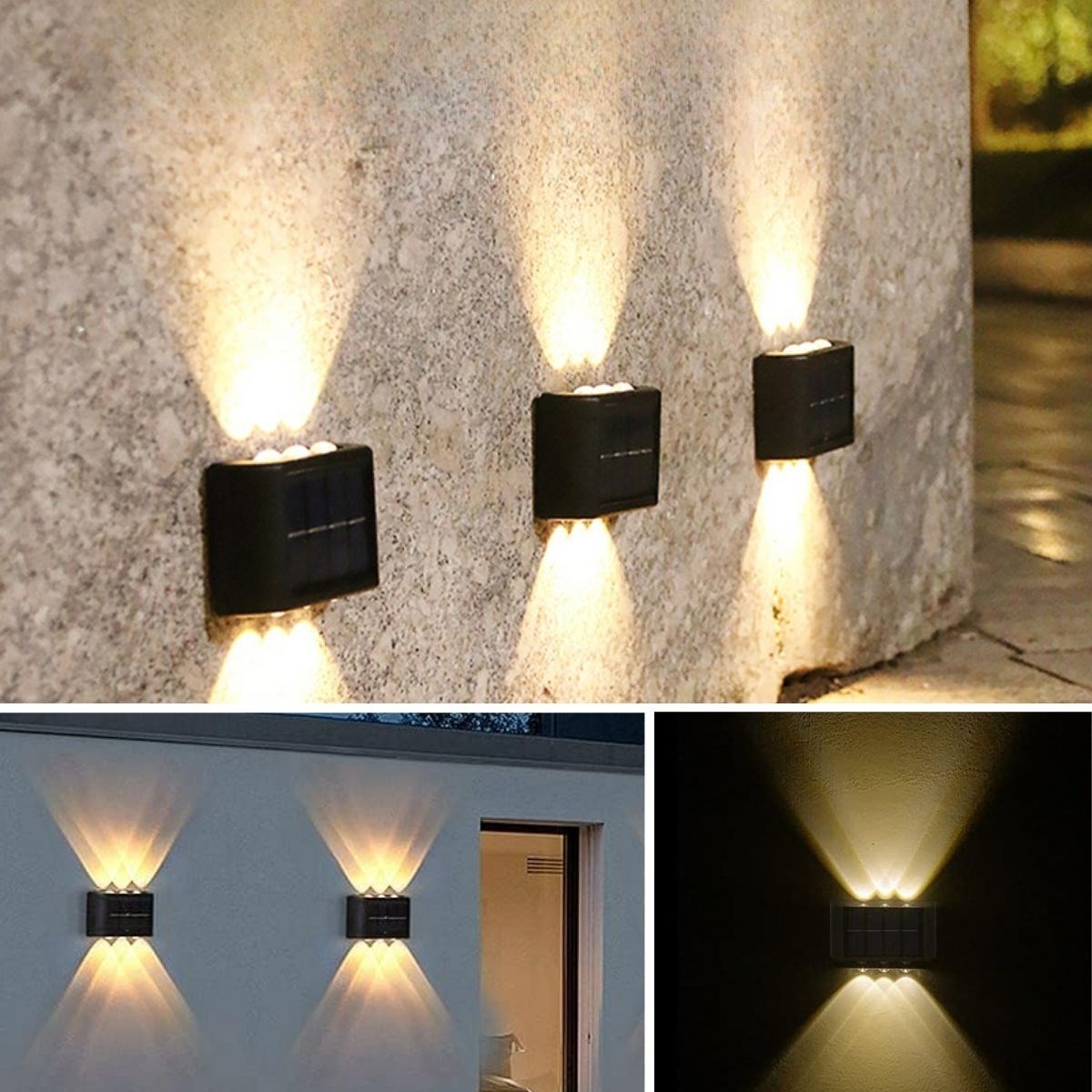 6 Ledli Solar Güneş Enerjili Aplik Led, Dekoratif Duvar Monteli Gün Işığı Led (4707) 6 Ledli Solar Güneş Enerjili Aplik Led, Dekoratif Duvar Monteli Gün Işığı Led (4707)