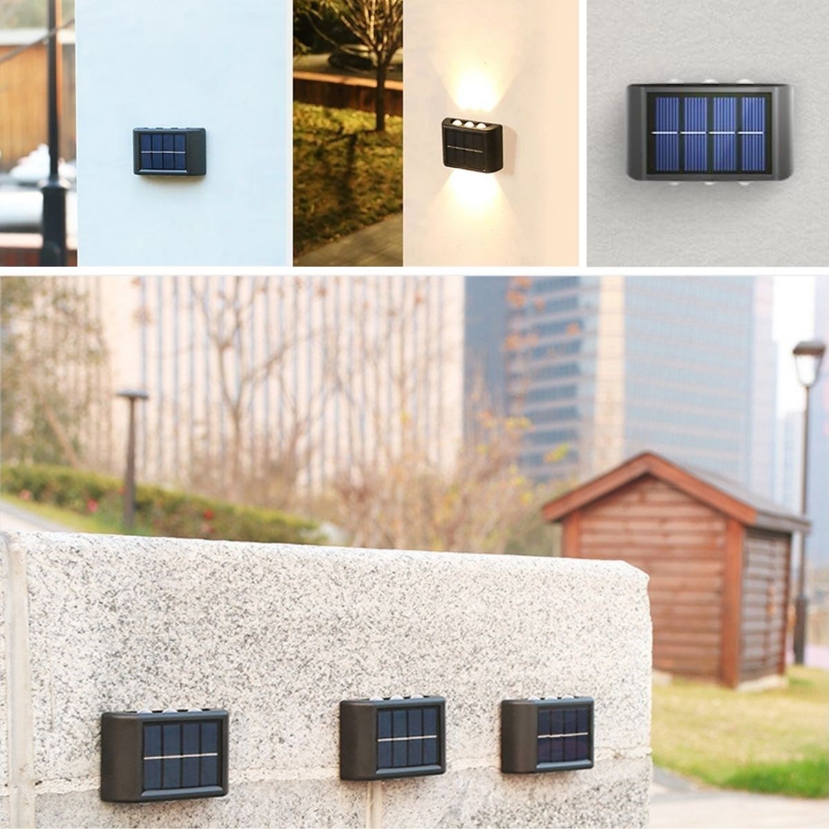 6 Ledli Solar Güneş Enerjili Aplik Led, Dekoratif Duvar Monteli Gün Işığı Led (4707) 6 Ledli Solar Güneş Enerjili Aplik Led, Dekoratif Duvar Monteli Gün Işığı Led (4707)