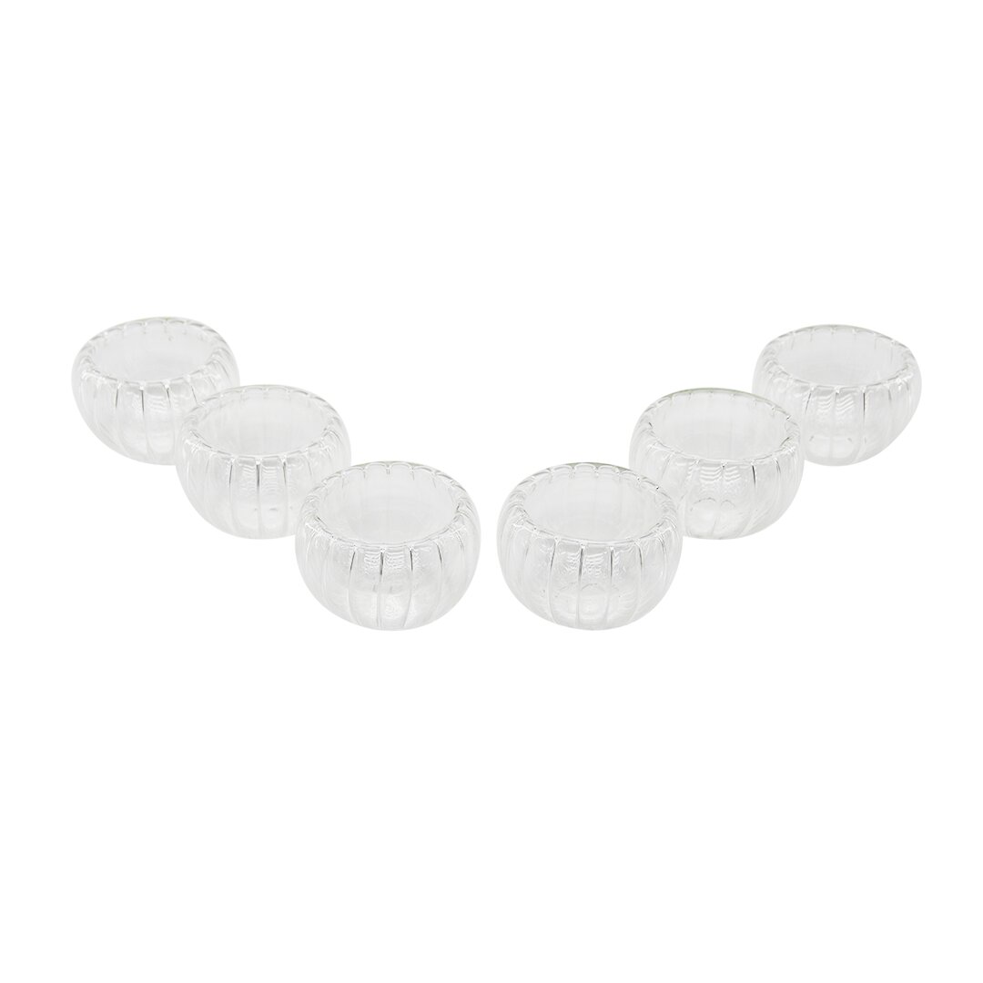 6 PCS ÇİZGİLİ CAM ÇİFT CİDARLI LOKUMLUK - SOSLUK 50 ML (4707) 6 PCS ÇİZGİLİ CAM ÇİFT CİDARLI LOKUMLUK - SOSLUK 50 ML (4707)