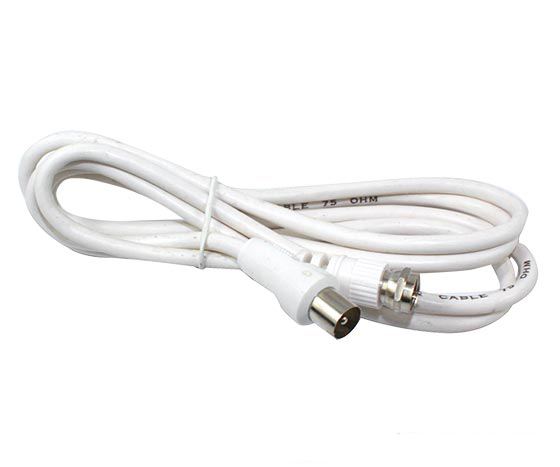 60 OHM ERKEK / F ERKEK KABLO 1.2 METRE KABLO BEYAZ (4707) 60 OHM ERKEK / F ERKEK KABLO 1.2 METRE KABLO BEYAZ (4707)