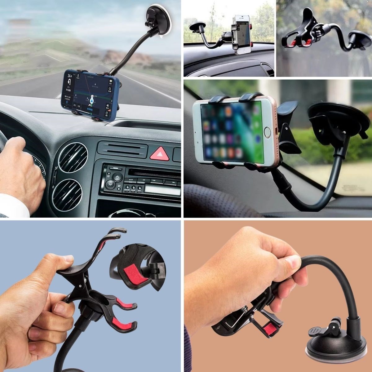 Akrobat Cama Sabitlenen Güçlü Vakumlu 360 Derece Dönen Tüm Modellere Uyan Oto Telefon Tutucu (4707) Akrobat Cama Sabitlenen Güçlü Vakumlu 360 Derece Dönen Tüm Modellere Uyan Oto Telefon Tutucu (4707)