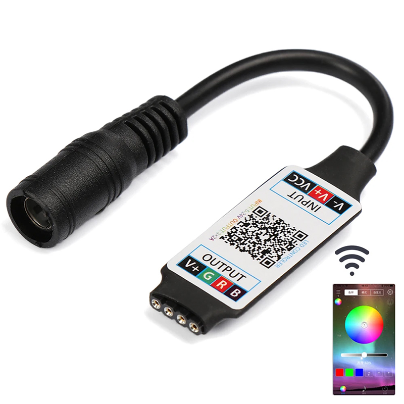 BLUETOOTH DC 5 VOLT - 24 VOLT - 6 AMPER RGB LED KONTROL CİHAZI (4707) BLUETOOTH DC 5 VOLT - 24 VOLT - 6 AMPER RGB LED KONTROL CİHAZI (4707)