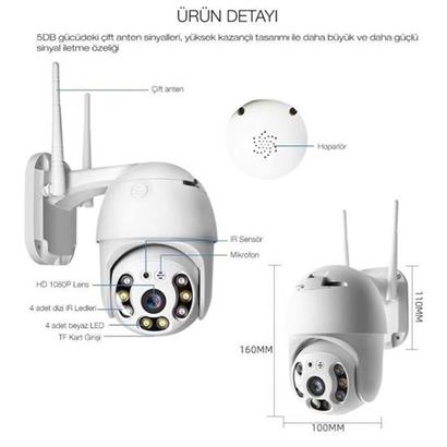 BUFFER® 20 MP HD Lens İç Dış Mekan Suya Danıklı IP Wifi Network Güvenlik Kamerası Wifi Kamera BUFFER® 20 MP HD Lens İç Dış Mekan Suya Danıklı IP Wifi Network Güvenlik Kamerası Wifi Kamera