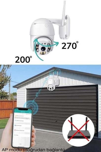 BUFFER® 20 MP HD Lens İç Dış Mekan Suya Danıklı IP Wifi Network Güvenlik Kamerası Wifi Kamera BUFFER® 20 MP HD Lens İç Dış Mekan Suya Danıklı IP Wifi Network Güvenlik Kamerası Wifi Kamera