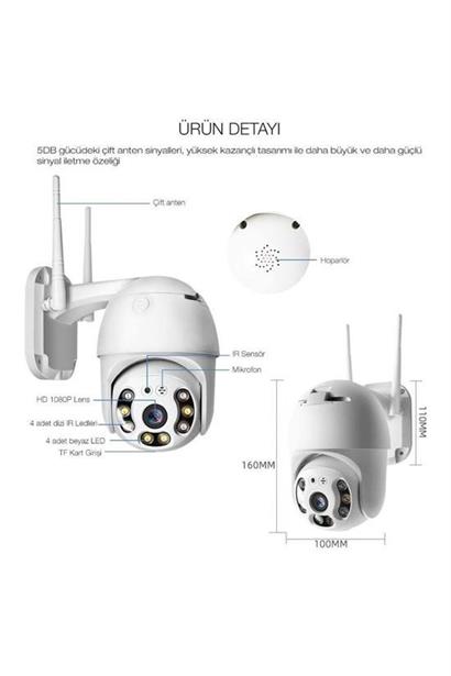 BUFFER® 20 MP HD Lens İç Dış Mekan Suya Danıklı IP Wifi Network Güvenlik Kamerası Wifi Kamera BUFFER® 20 MP HD Lens İç Dış Mekan Suya Danıklı IP Wifi Network Güvenlik Kamerası Wifi Kamera