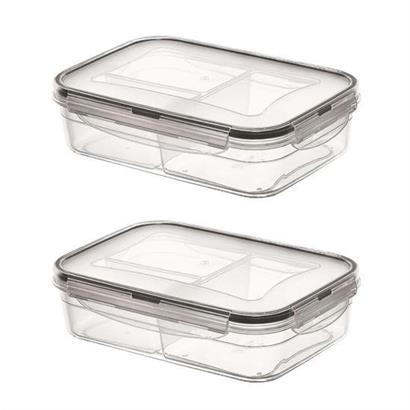 Petinka® 3 Bölmeli Kilitli Kapaklı 1 Litre Erzak Saklama Kabı LC-510 Petinka® 3 Bölmeli Kilitli Kapaklı 1 Litre Erzak Saklama Kabı LC-510