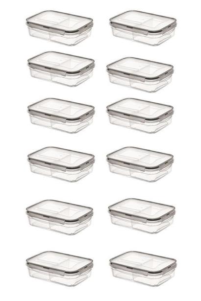 Petinka® 3 Bölmeli Kilitli Kapaklı 1 Litre Erzak Saklama Kabı LC-510 Petinka® 3 Bölmeli Kilitli Kapaklı 1 Litre Erzak Saklama Kabı LC-510