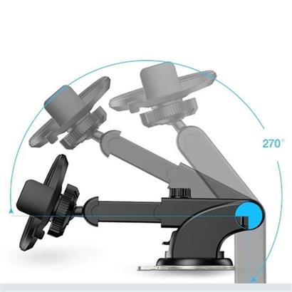 BUFFER® 360 Derece Dönen Torpido Üstü Uzunluk Ayarlamalı Vantuzlu Teleskopik Araç Telefon Tutucu BUFFER® 360 Derece Dönen Torpido Üstü Uzunluk Ayarlamalı Vantuzlu Teleskopik Araç Telefon Tutucu