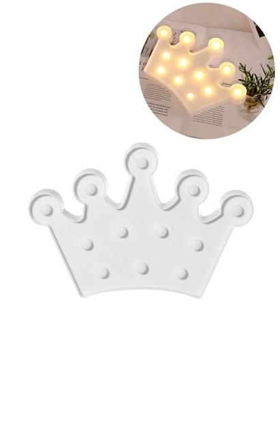 Petinka® 3D Dekoratif Pilli Kraliçe Tacı Model Led Masa ve Gece Lambası Petinka® 3D Dekoratif Pilli Kraliçe Tacı Model Led Masa ve Gece Lambası