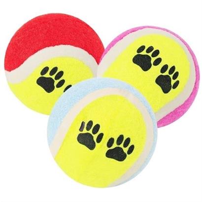 Petinka Tenis Topu Üçlü Renkli Desenli Kedi Köpek Oyuncağı Petinka Tenis Topu Üçlü Renkli Desenli Kedi Köpek Oyuncağı