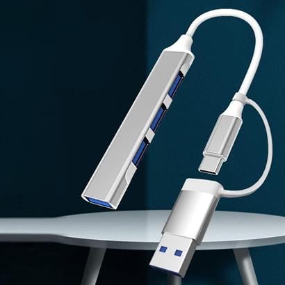 Petinka Multi Usb Çoklayıcı 4 Port `lu Bağlantı İstasyonu İnce USB Bölücü TYPE-C Tipi Çoklu Adaptör Petinka Multi Usb Çoklayıcı 4 Port `lu Bağlantı İstasyonu İnce USB Bölücü TYPE-C Tipi Çoklu Adaptör