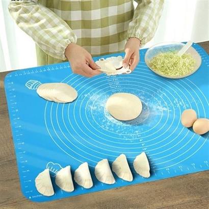 BUFFER® 40*50 cm Silikon Ölçekli Kullanımı Kolay Hamur Açma Matı Ekmek Mantı Makarna Hamuru Yoğurma BUFFER® 40*50 cm Silikon Ölçekli Kullanımı Kolay Hamur Açma Matı Ekmek Mantı Makarna Hamuru Yoğurma