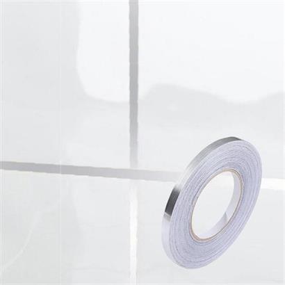 BUFFER® 50 Metre Fayans Arası Şerit Dekoratif Yapışkan Renkli Dekor Su Geçirmez Sızdırmaz Gümüş Bant BUFFER® 50 Metre Fayans Arası Şerit Dekoratif Yapışkan Renkli Dekor Su Geçirmez Sızdırmaz Gümüş Bant