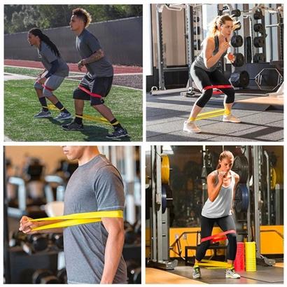 Direnç Bant Seti 5 `li Egzersiz Pilates Crossfit Ekipmanları Direnç Bant Seti 5 `li Egzersiz Pilates Crossfit Ekipmanları