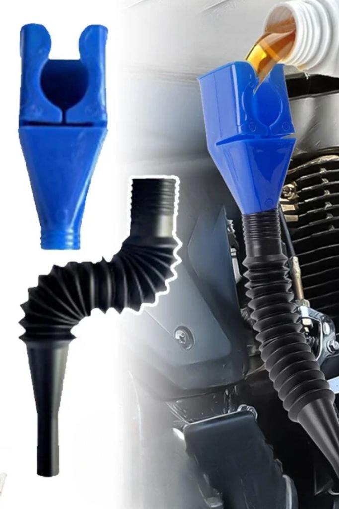 BUFFER® Araba ve Motorsikletler İçin Katlanabilir Plastik Motor Yağ Hunisi BUFFER® Araba ve Motorsikletler İçin Katlanabilir Plastik Motor Yağ Hunisi