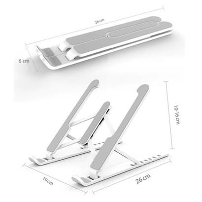 BUFFER® Ayarlanabilir Plastik Dizüstü Destek Tabanı Katlanabilir Taşınabilir Laptop Sehpası Yükselti BUFFER® Ayarlanabilir Plastik Dizüstü Destek Tabanı Katlanabilir Taşınabilir Laptop Sehpası Yükselti