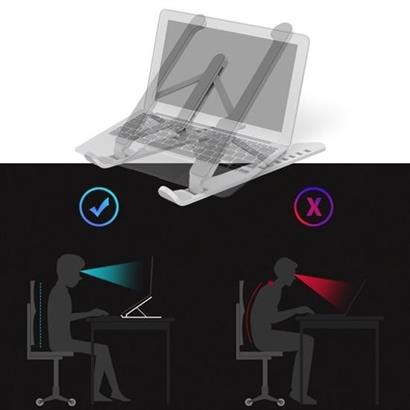 BUFFER® Ayarlanabilir Plastik Dizüstü Destek Tabanı Katlanabilir Taşınabilir Laptop Sehpası Yükselti BUFFER® Ayarlanabilir Plastik Dizüstü Destek Tabanı Katlanabilir Taşınabilir Laptop Sehpası Yükselti
