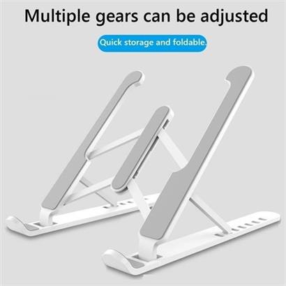 BUFFER® Ayarlanabilir Plastik Dizüstü Destek Tabanı Katlanabilir Taşınabilir Laptop Sehpası Yükselti BUFFER® Ayarlanabilir Plastik Dizüstü Destek Tabanı Katlanabilir Taşınabilir Laptop Sehpası Yükselti