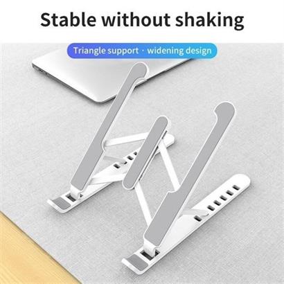 BUFFER® Ayarlanabilir Plastik Dizüstü Destek Tabanı Katlanabilir Taşınabilir Laptop Sehpası Yükselti BUFFER® Ayarlanabilir Plastik Dizüstü Destek Tabanı Katlanabilir Taşınabilir Laptop Sehpası Yükselti