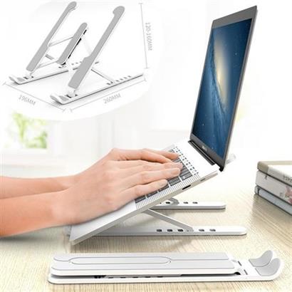 BUFFER® Ayarlanabilir Plastik Dizüstü Destek Tabanı Katlanabilir Taşınabilir Laptop Sehpası Yükselti BUFFER® Ayarlanabilir Plastik Dizüstü Destek Tabanı Katlanabilir Taşınabilir Laptop Sehpası Yükselti